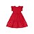 Vestido Manga Curta Meia Malha Vermelho - Imagem 2