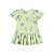 Vestido Manga Curta em Meia Malha Floral Verde - Imagem 2