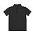 Camiseta Polo Suedine Lisa Preta - Imagem 1