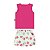 Conjunto Blusa Regata e Short Meia Malha Morango - Imagem 3