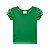 Blusa Manga Curta Cotton Básica Verde - Imagem 1