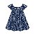 Vestido sem Manga Cotton Borboletas Azul Marinho - Imagem 2