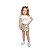 Conjunto Lovebirds Blusa Cotton e Shorts Saia Off White - Imagem 1