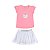 Conjunto Shine Blusa Cotton e Saia com Shorts Embutido - Imagem 2