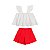 Conjunto Festas Blusa Algodão e Short Off White - Imagem 2