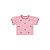Conjunto Infantil Blusa e Saia com Short Coração Rosa - Imagem 3