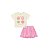 Conjunto Infantil Blusa e Saia com Short Flores Off White - Imagem 2