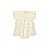 Vestido Bebê com Body Embutido Abacaxi Off White - Imagem 1