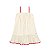 Vestido Infantil Alça Liso Off White - Imagem 1