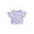 Conjunto Infantil Blusa e Saia com Short com Brilho Lilás - Imagem 3