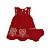 Vestido Sem Manga com Calcinha em Tricoline Coração Vermelho - Imagem 2