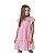 Vestido Infantil Casual Liso Rosa - Imagem 1