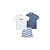 Conjunto Infatil Camiseta Bermuda e Camisa Casual - Imagem 3