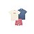 Conjunto Infatil Camiseta Bermuda e Camisa Casual - Imagem 2