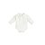 Body Gola Bordada Florzinhas Feminino Off White - Imagem 1