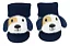 Meia Sapatinho Antiderrapante com Cachorro Listrado - Imagem 1