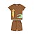 Conjunto Infantil Camiseta e Bermuda em Algodão - Imagem 4