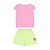 Conjunto Blusa Meia Malha e Short Moletom Flores Rosa - Imagem 8