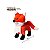 Raposa Fox de Pelúcia Laranja - Imagem 2