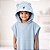 Toalha Poncho Bebê Com Capuz Urso - Rosa e Azul - Imagem 5