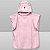 Toalha Poncho Bebê Com Capuz Urso - Rosa e Azul - Imagem 4