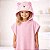 Toalha Poncho Bebê Com Capuz Urso - Rosa e Azul - Imagem 6
