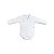 Body Gola Bordada Manga Longa Branco - Imagem 1