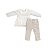 Conjunto Bata Manga Longa e Calça Tweed Off White - Imagem 1