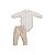 Conjunto Body Camisa Manga Longa e Calça Sarja Bege - Imagem 4