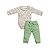 Conjunto Body e Calça Malha Trabalhada Verde - Imagem 1