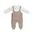 Jardineira Malha Tricot com Body Manga Longa - Imagem 1