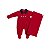 Kit Macacão Longo com Manta Tricot Vermelho - Imagem 1