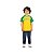 Camiseta Infantil Masculina Brasil Amarela com Manga Verde - Imagem 1