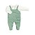 Macacão Longo Bebê Jardineira Bordado Menino - Imagem 2