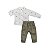 Conjunto Bata Manga Longa e Calça Sarja - Imagem 1