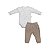 Conjunto Body Manga Longa e Calça Malha Tricot - Imagem 1