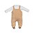 Jardineira Malha Tricot com Body Manga Longa - Imagem 2