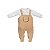 Jardineira Malha Tricot com Body Manga Longa - Imagem 1