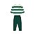 Conjunto Blusão e Calça em Molecotton Listrado Verde - Imagem 2