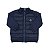 Jaqueta Puffer Infantil com Mangas em Malha – Marinho - Imagem 1
