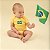 Kit Bebê Minha 1ª Torcida Brasil com Body, Colônia, Lenço e Necessaire - Imagem 3