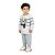 Conjunto em Moletom Sem Felpa Mescla White - Imagem 1