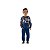 Conjunto Super Cotton Felpado com Molecotton Animais Azul - Imagem 1