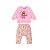 Conjunto Blusão Molecotton e Calça Malha Peluciada Rosa - Imagem 2