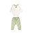 Conjunto Body e Calça em Suedine Premium Estampado Off White - Imagem 2