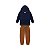 Conjunto em Moletom Peluciado e Jacquard Azul Marinho - Imagem 2