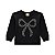 Conjunto Casaco Moletom Leve com Saia Tule Preto - Imagem 2