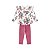 Conjunto Blusa e Legging em Algodão com Elastano Off White - Imagem 1