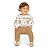 Conjunto Body em Algodão com Elastano e Calça Felpada Off White - Imagem 1