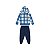 Conjunto Jaqueta e Calça Moletom Xadrez - Imagem 3